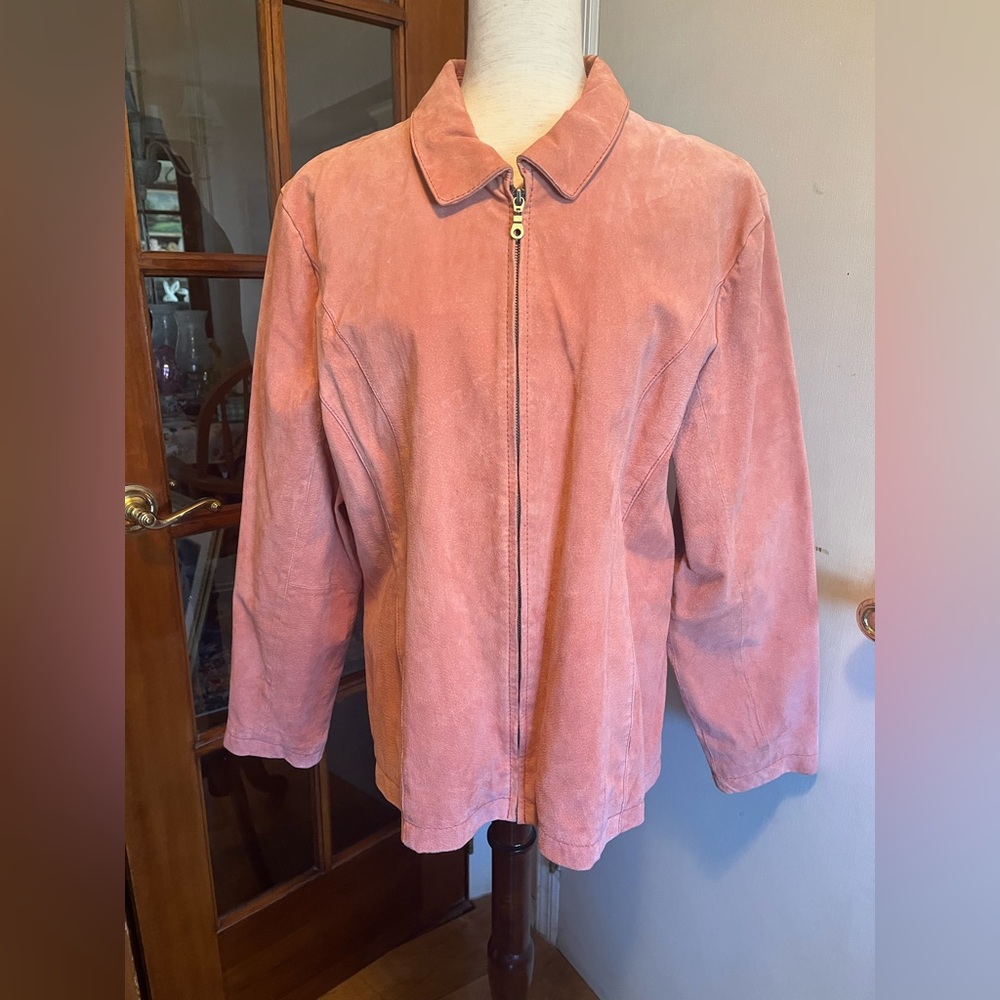 Wilson’s Leather Light Pink Leather Jacket